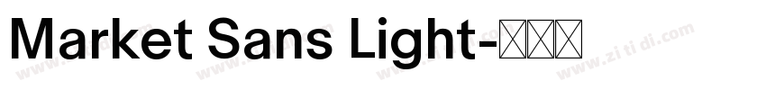 Market Sans Light字体转换